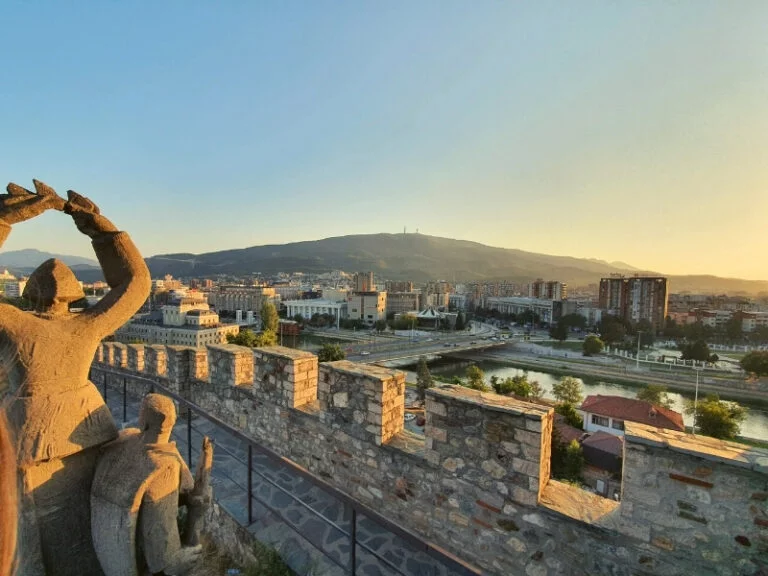 Vistas desde la Fortaleza Kale, Skopje