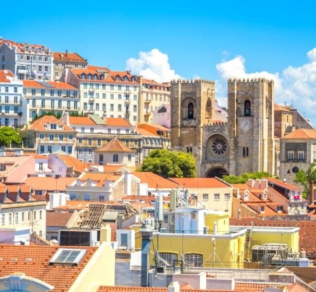 Vista aérea Catedral de Lisboa